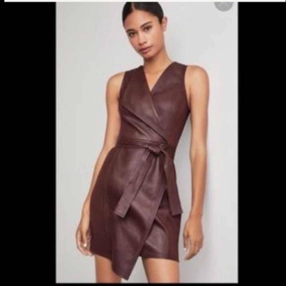 BCBG leather dress XS New - Picture 2 of 5